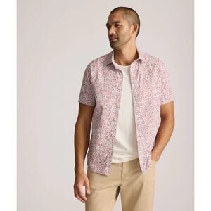 Untuckit Vintage Wash Short-Sleeve Buchanan Shirt Blue & orange Size M